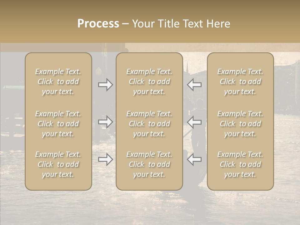 Italy Gondolier Real PowerPoint Template