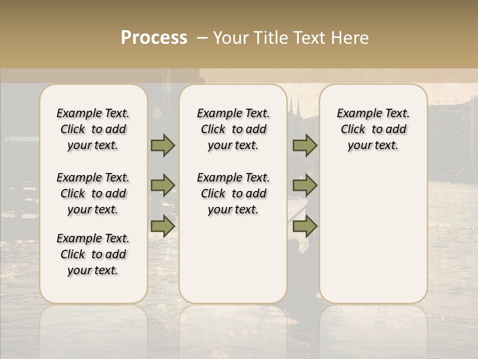 Italy Gondolier Real PowerPoint Template