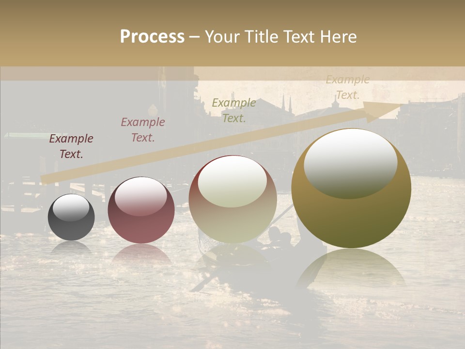 Italy Gondolier Real PowerPoint Template