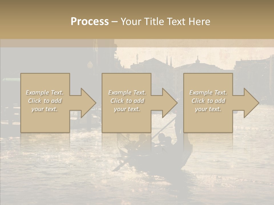 Italy Gondolier Real PowerPoint Template