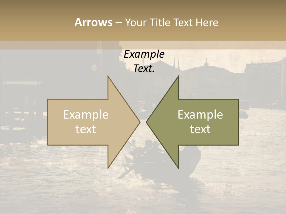 Italy Gondolier Real PowerPoint Template