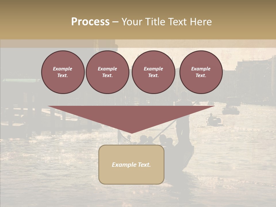 Italy Gondolier Real PowerPoint Template