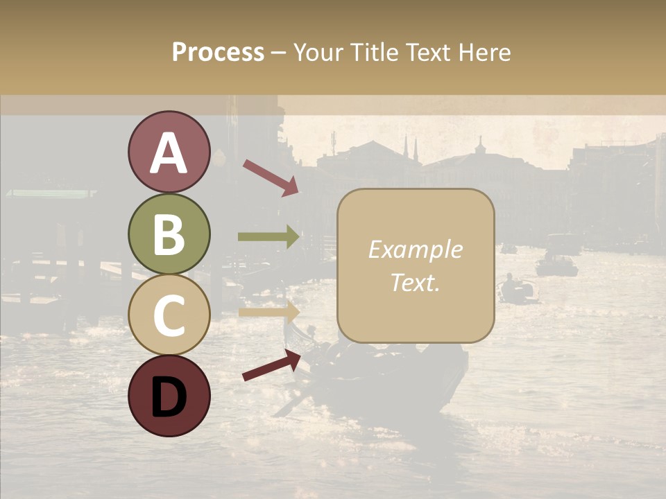 Italy Gondolier Real PowerPoint Template