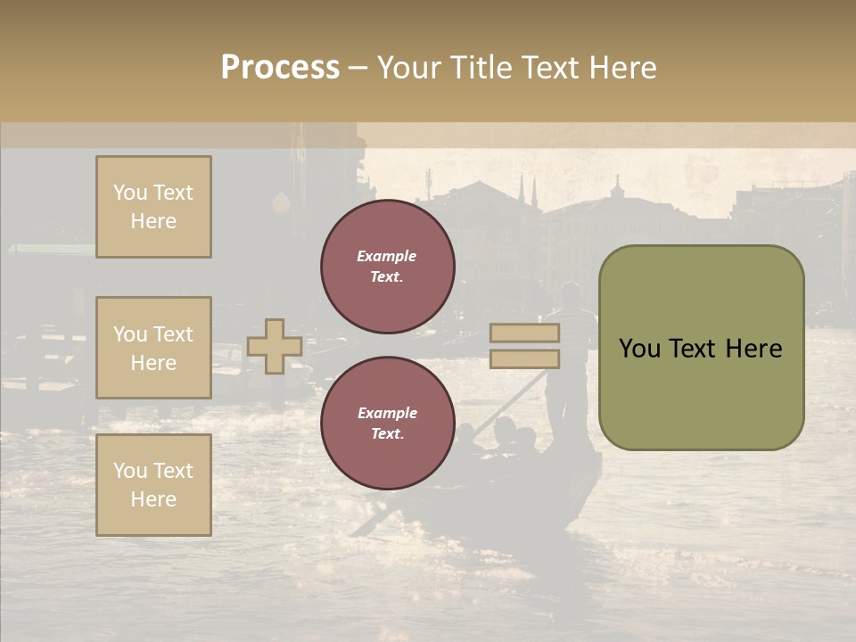 Italy Gondolier Real PowerPoint Template