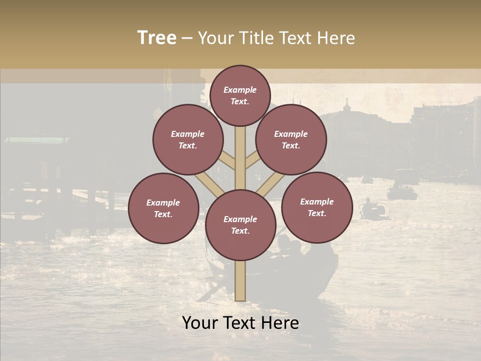 Italy Gondolier Real PowerPoint Template