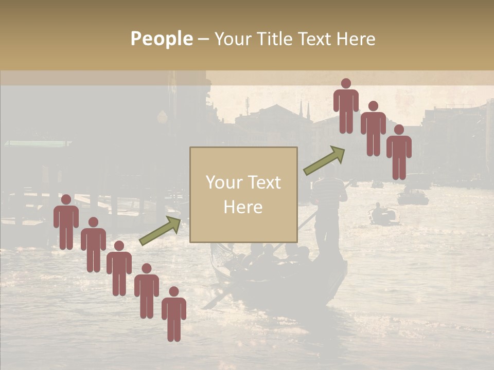 Italy Gondolier Real PowerPoint Template