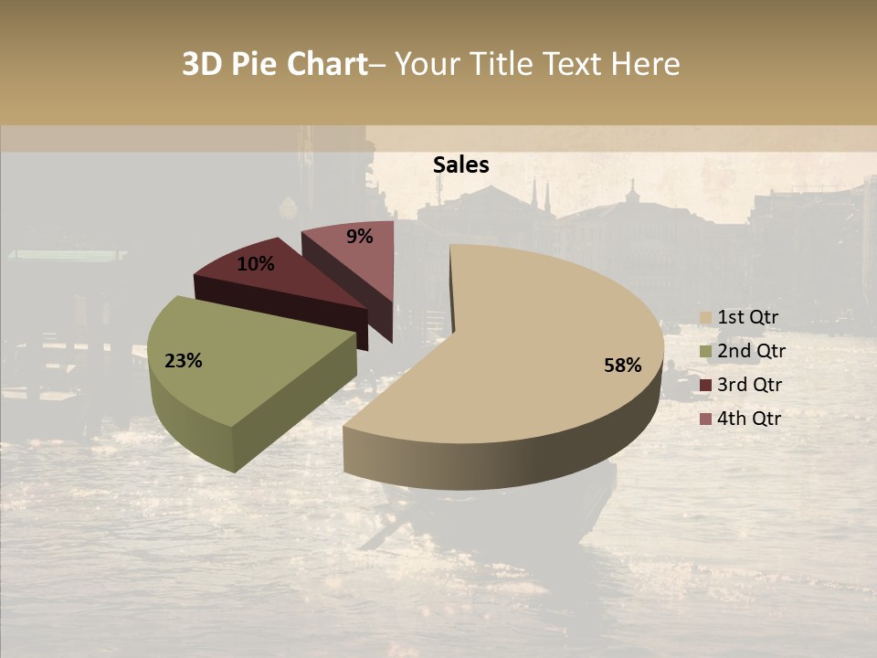 Italy Gondolier Real PowerPoint Template