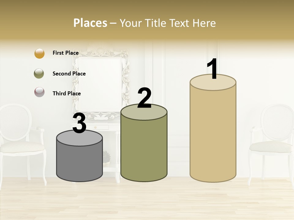 Leather Seat Room PowerPoint Template