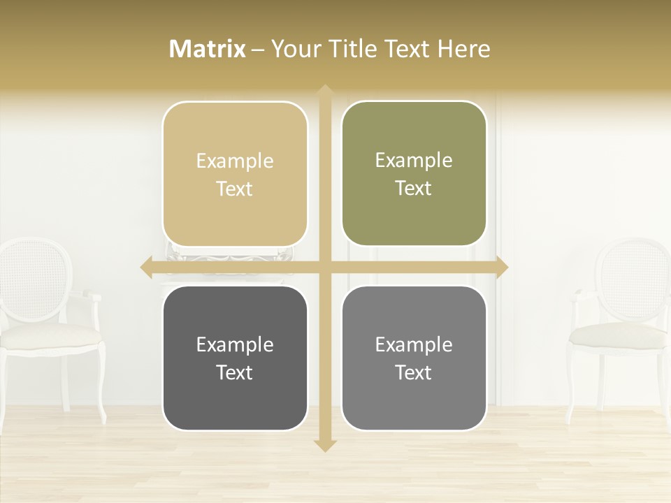 Leather Seat Room PowerPoint Template