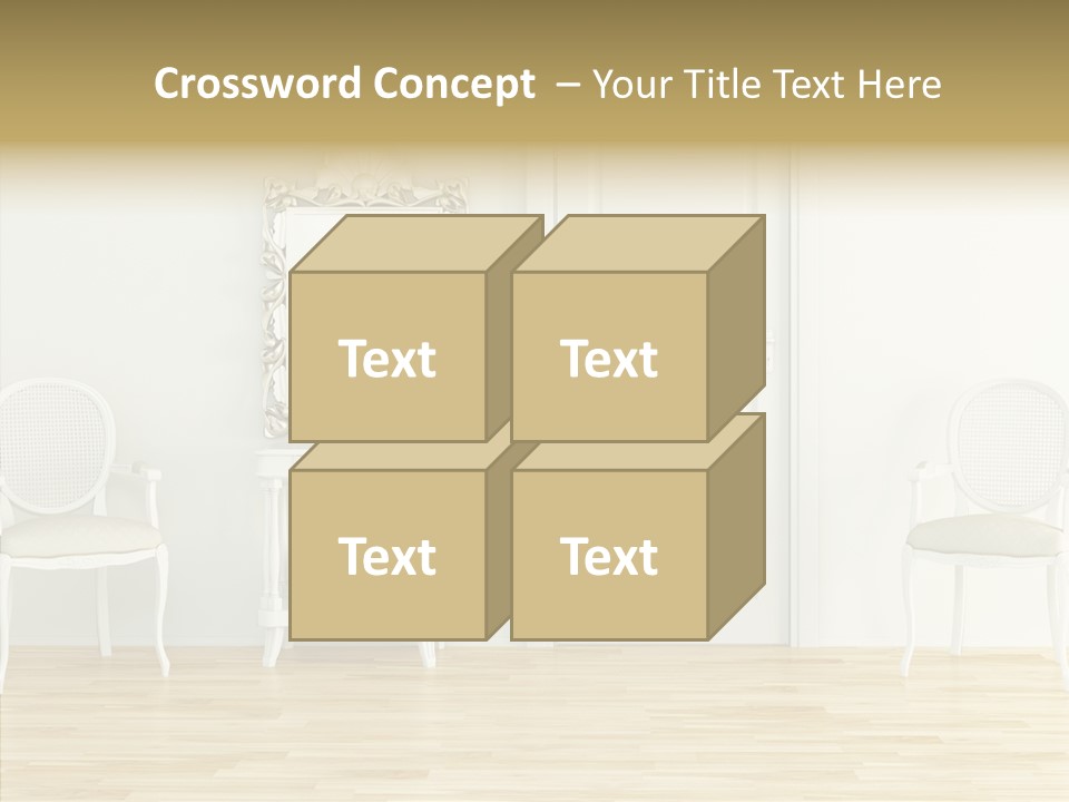 Leather Seat Room PowerPoint Template