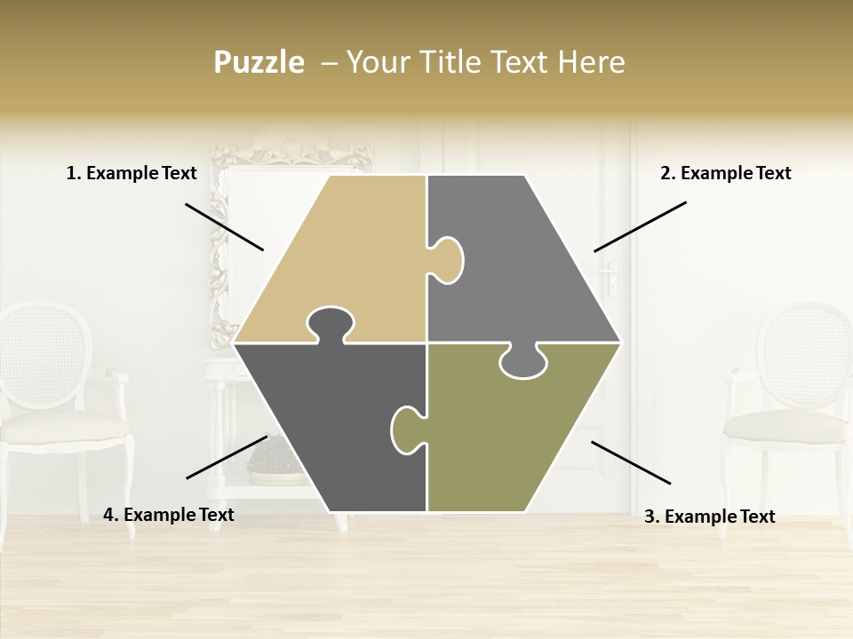 Leather Seat Room PowerPoint Template