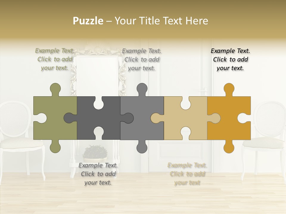 Leather Seat Room PowerPoint Template