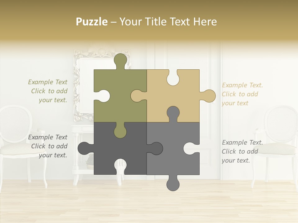 Leather Seat Room PowerPoint Template