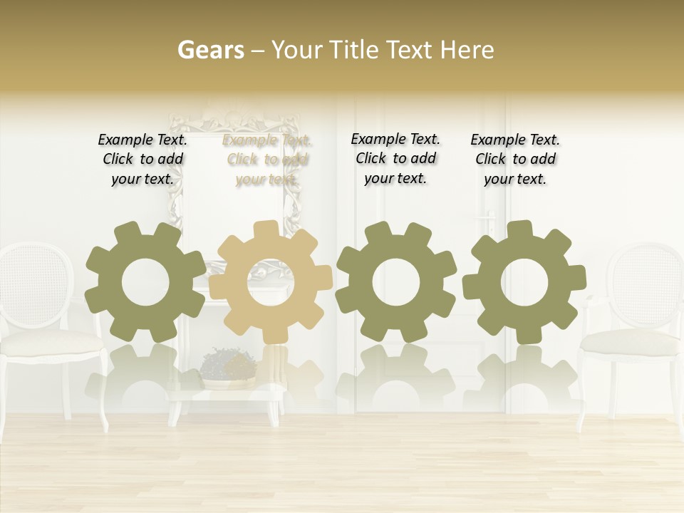 Leather Seat Room PowerPoint Template