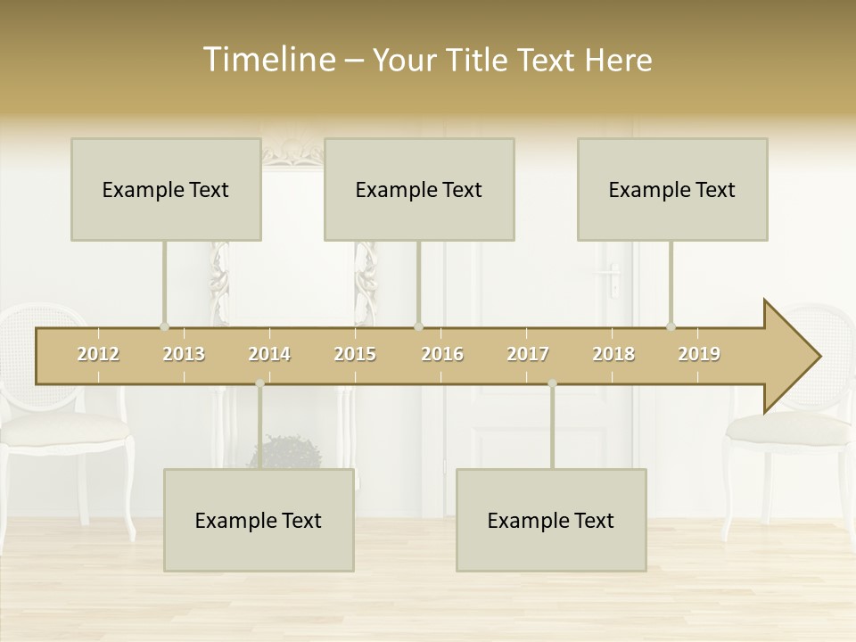 Leather Seat Room PowerPoint Template