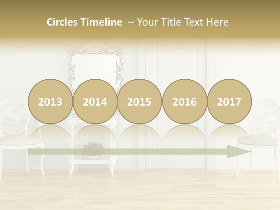 Leather Seat Room PowerPoint Template