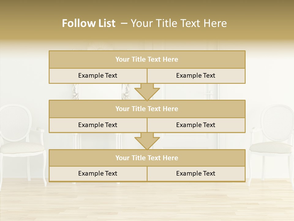 Leather Seat Room PowerPoint Template