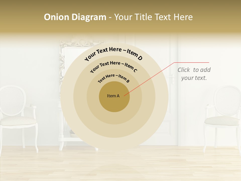 Leather Seat Room PowerPoint Template