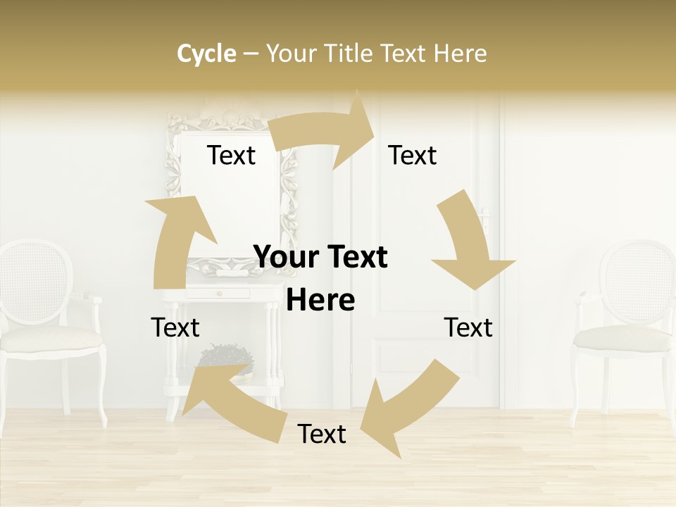 Leather Seat Room PowerPoint Template