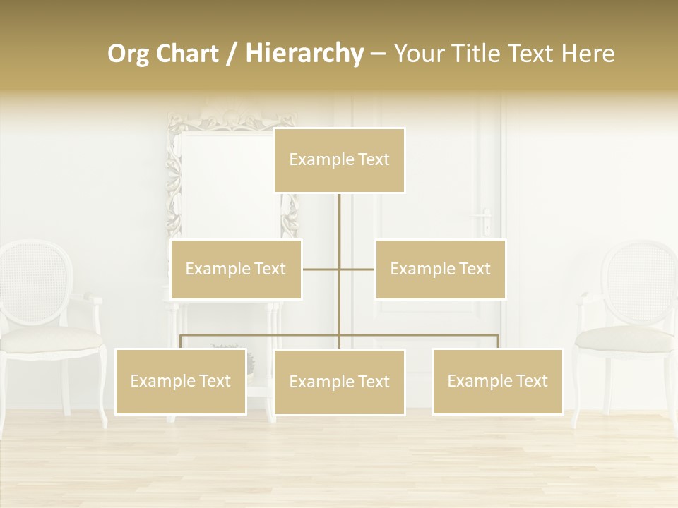 Leather Seat Room PowerPoint Template
