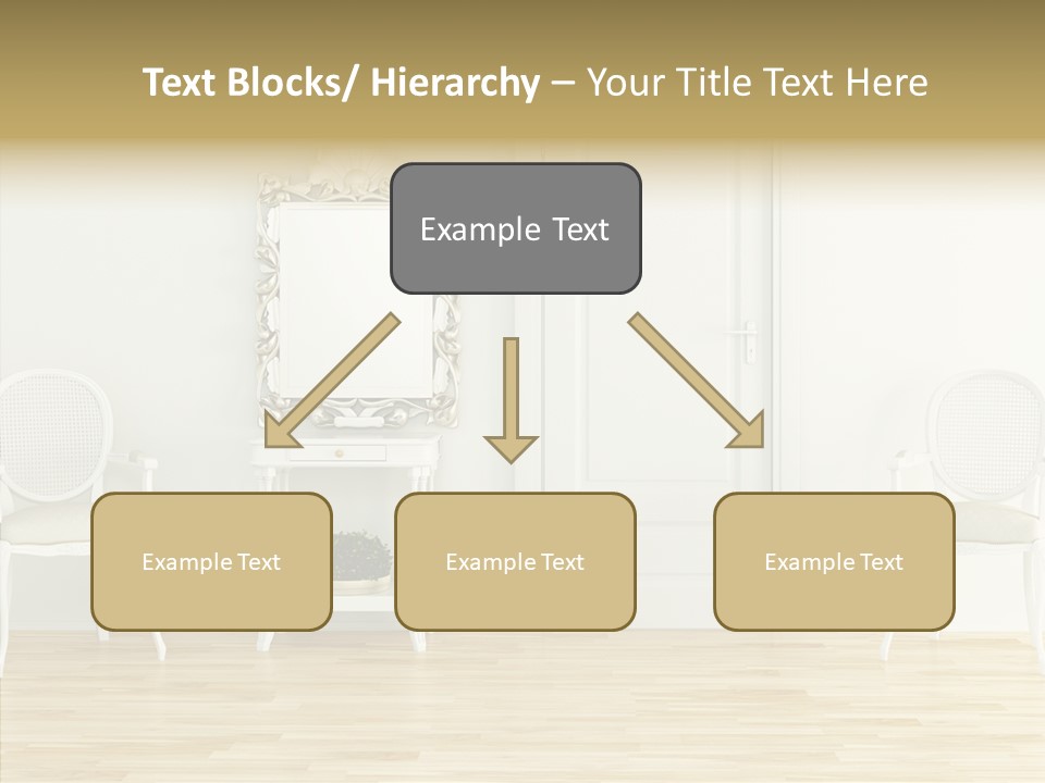Leather Seat Room PowerPoint Template