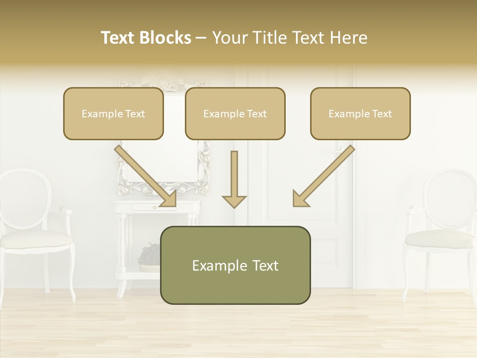 Leather Seat Room PowerPoint Template