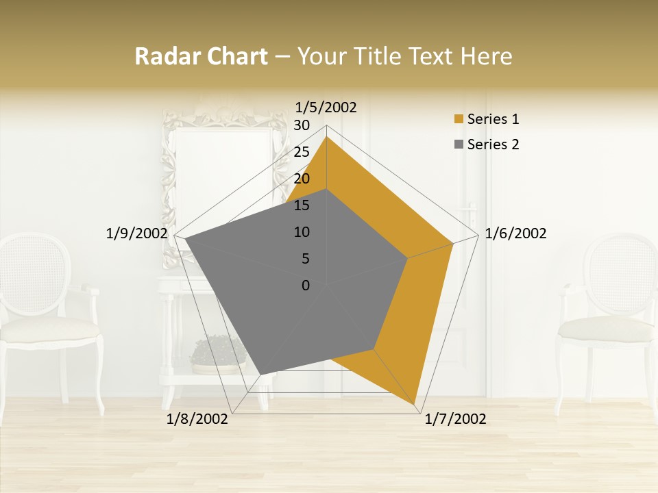 Leather Seat Room PowerPoint Template