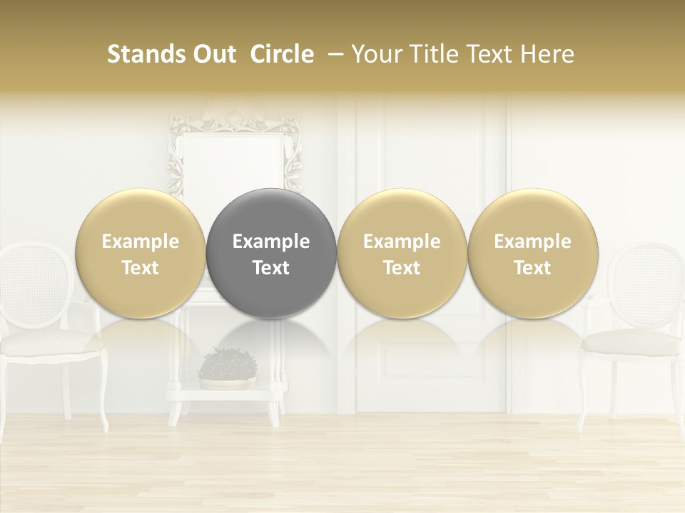 Leather Seat Room PowerPoint Template