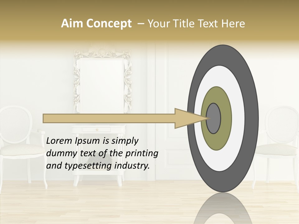 Leather Seat Room PowerPoint Template