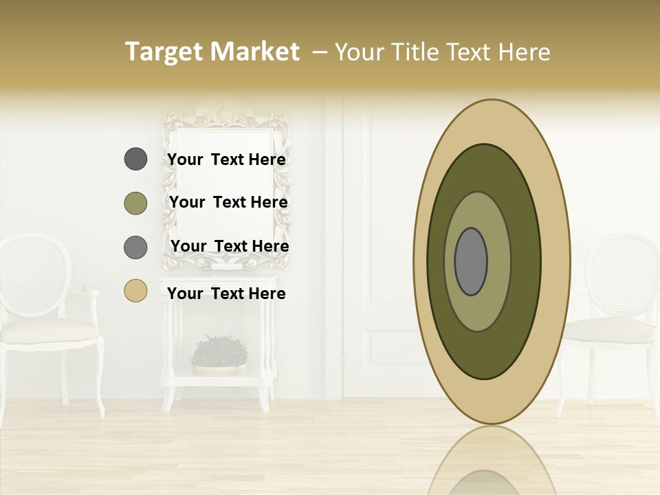 Leather Seat Room PowerPoint Template