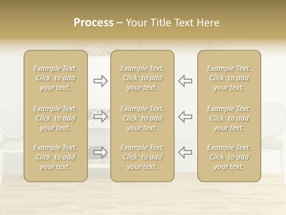 Leather Seat Room PowerPoint Template