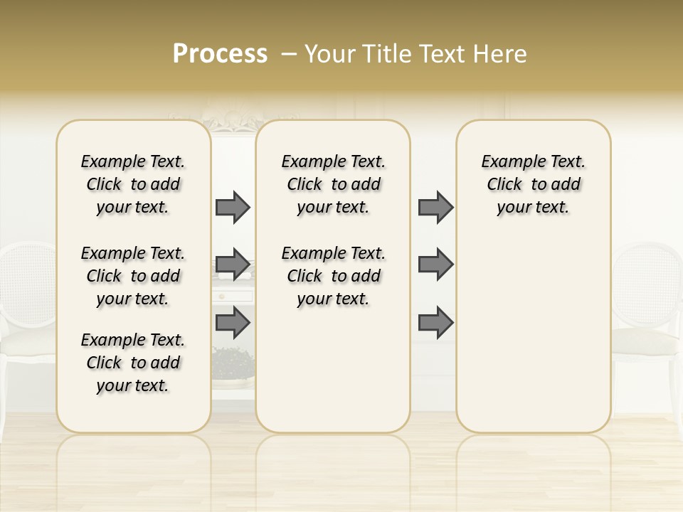 Leather Seat Room PowerPoint Template