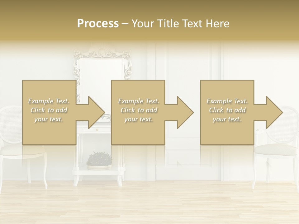 Leather Seat Room PowerPoint Template