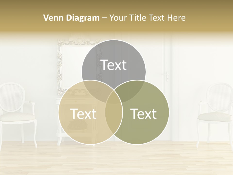 Leather Seat Room PowerPoint Template