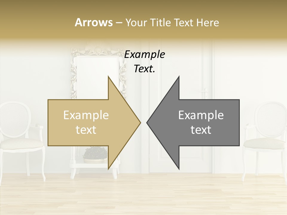 Leather Seat Room PowerPoint Template