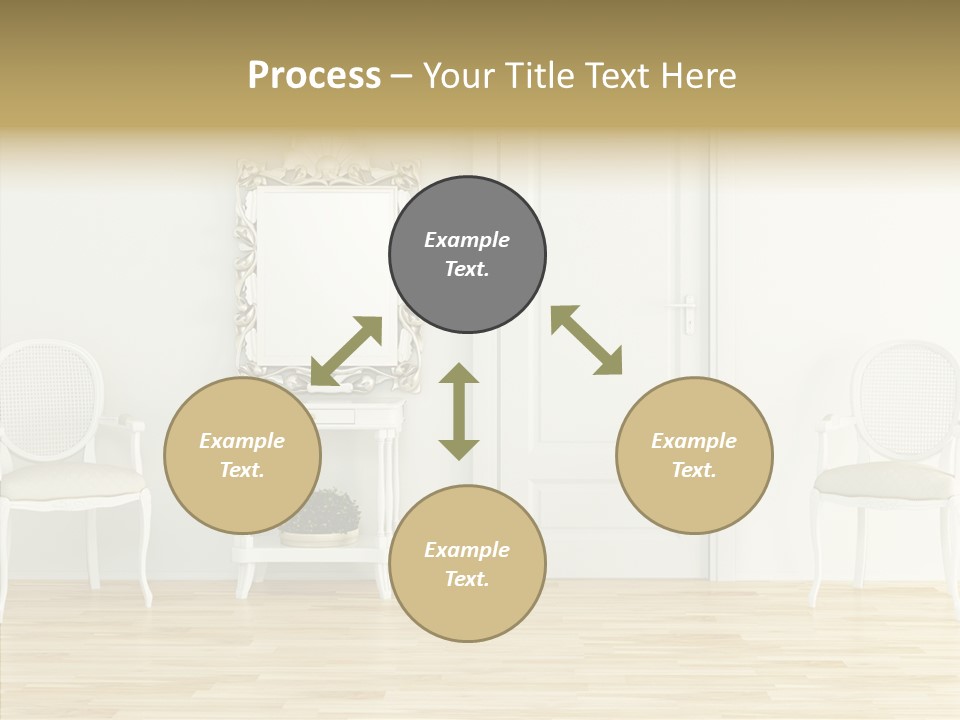 Leather Seat Room PowerPoint Template