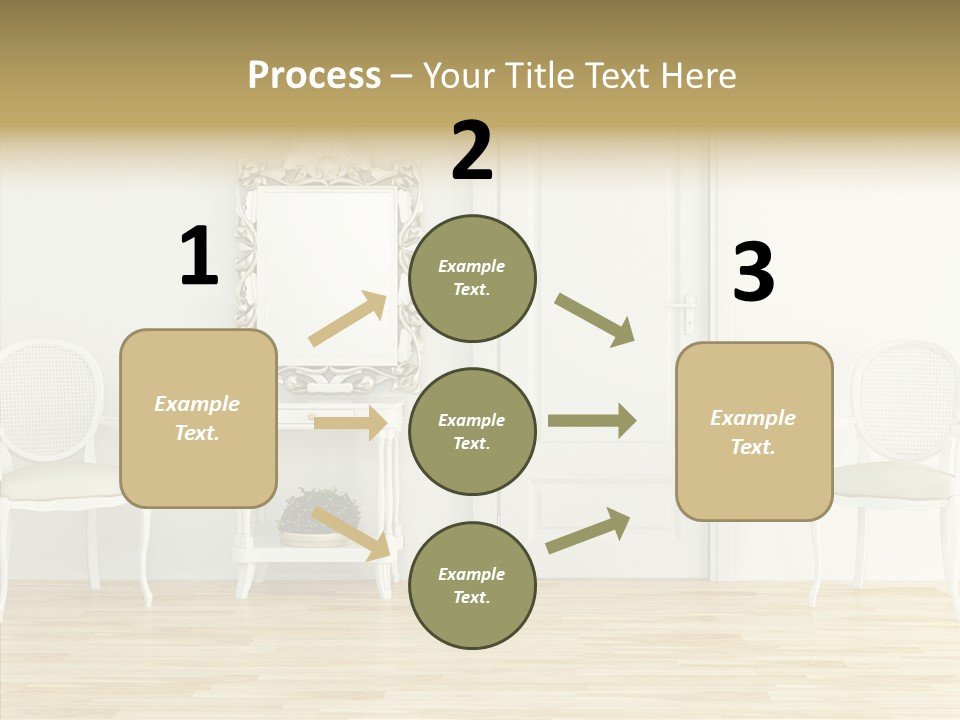 Leather Seat Room PowerPoint Template