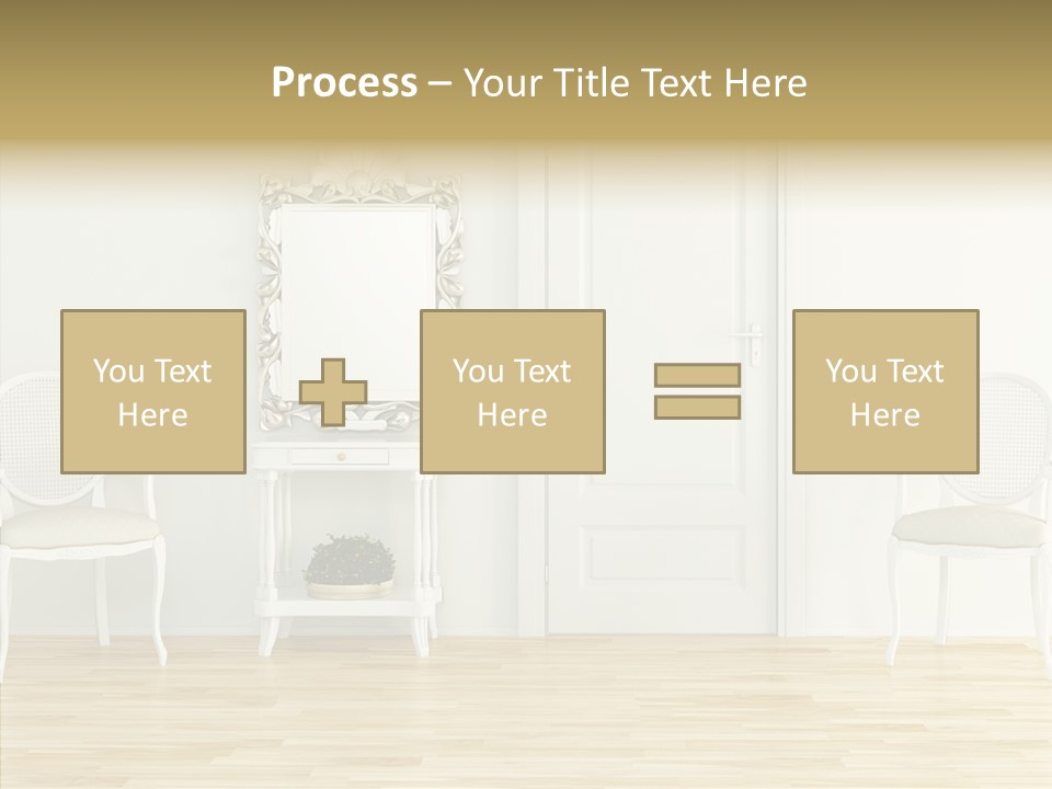 Leather Seat Room PowerPoint Template