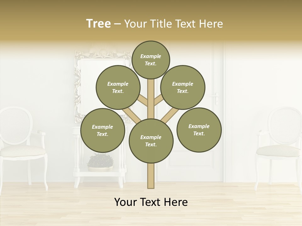 Leather Seat Room PowerPoint Template