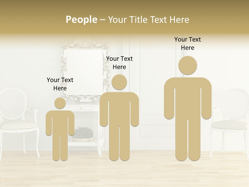 Leather Seat Room PowerPoint Template