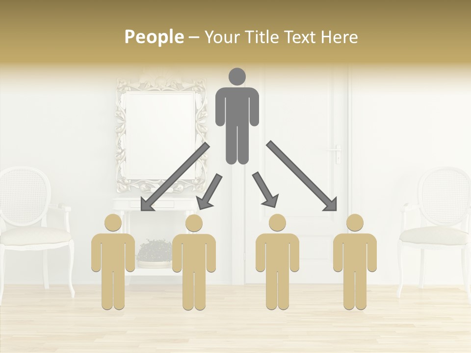 Leather Seat Room PowerPoint Template