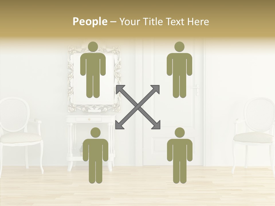 Leather Seat Room PowerPoint Template