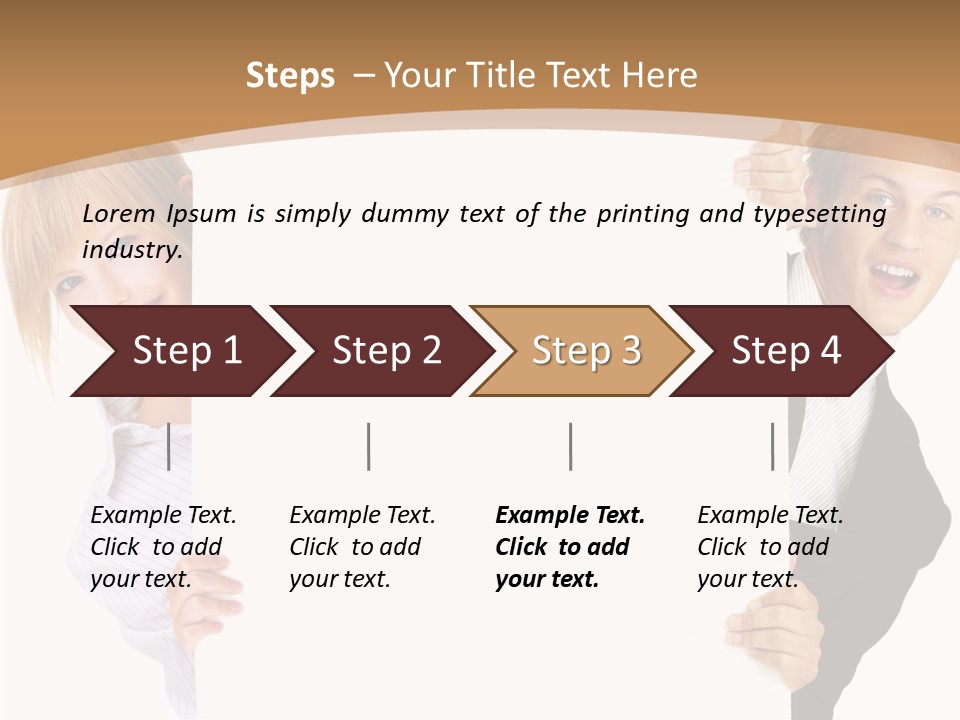 Figure Boardroom Communication PowerPoint Template