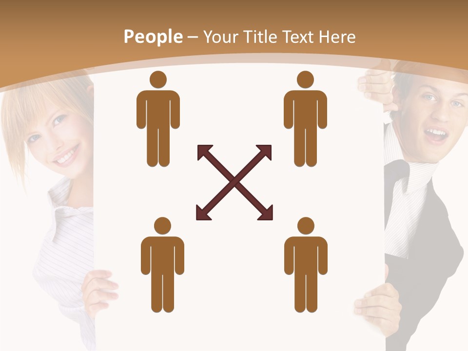 Figure Boardroom Communication PowerPoint Template