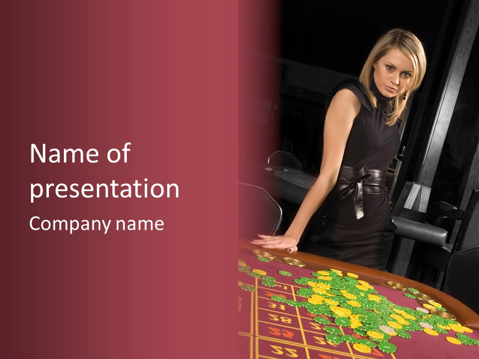 Gamble Social Looking PowerPoint Template