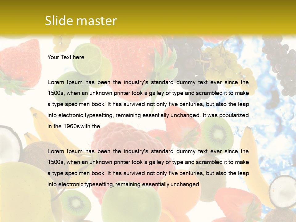 Seasonal Reflection Healthy PowerPoint Template