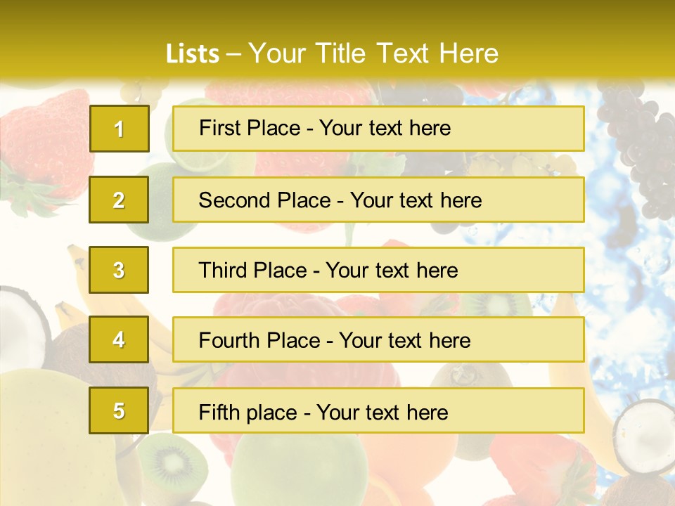 Seasonal Reflection Healthy PowerPoint Template
