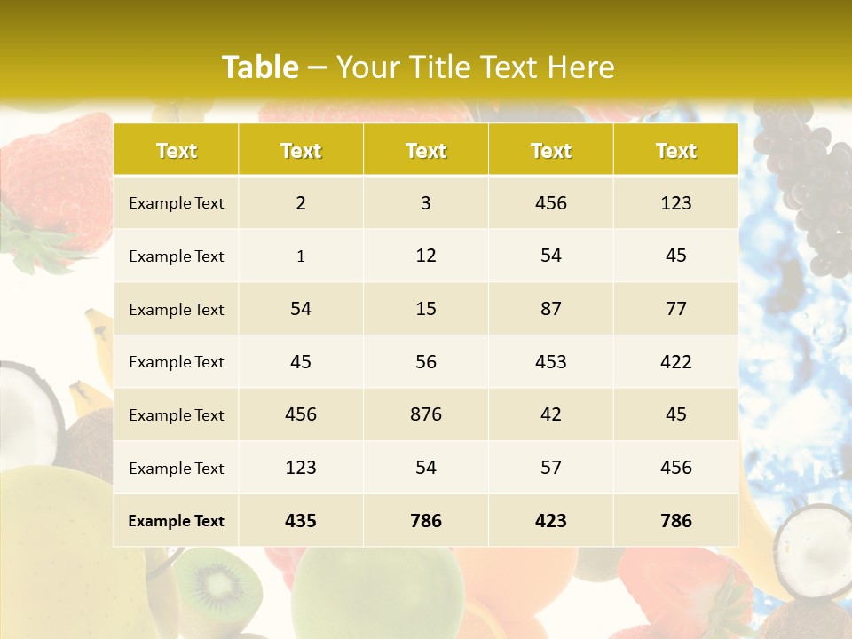 Seasonal Reflection Healthy PowerPoint Template
