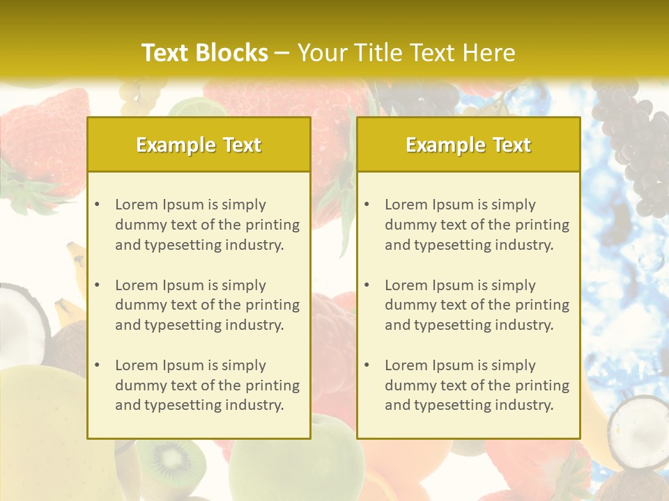Seasonal Reflection Healthy PowerPoint Template