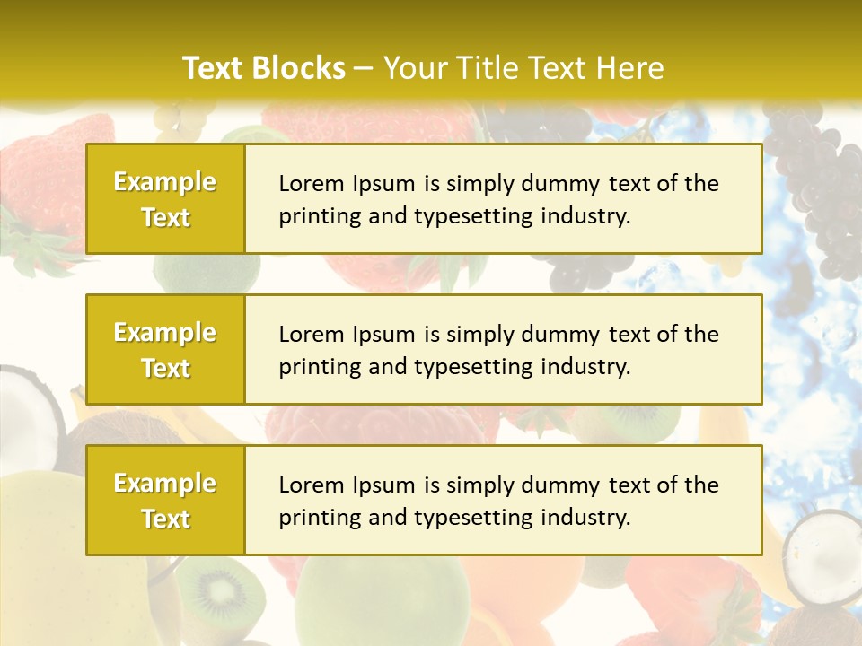 Seasonal Reflection Healthy PowerPoint Template